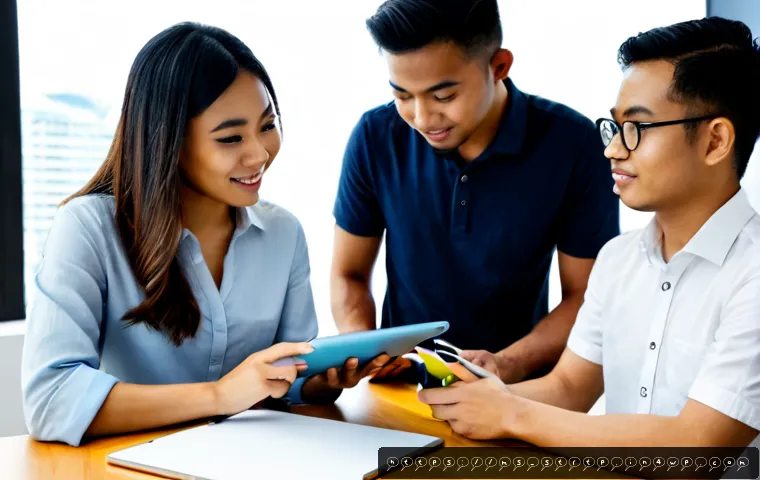 린 스타트업의 실험 피드백 활용 사례 - Photorealistic Malaysian startup team in a bright Kuala Lumpur coworking space, three diverse young ...